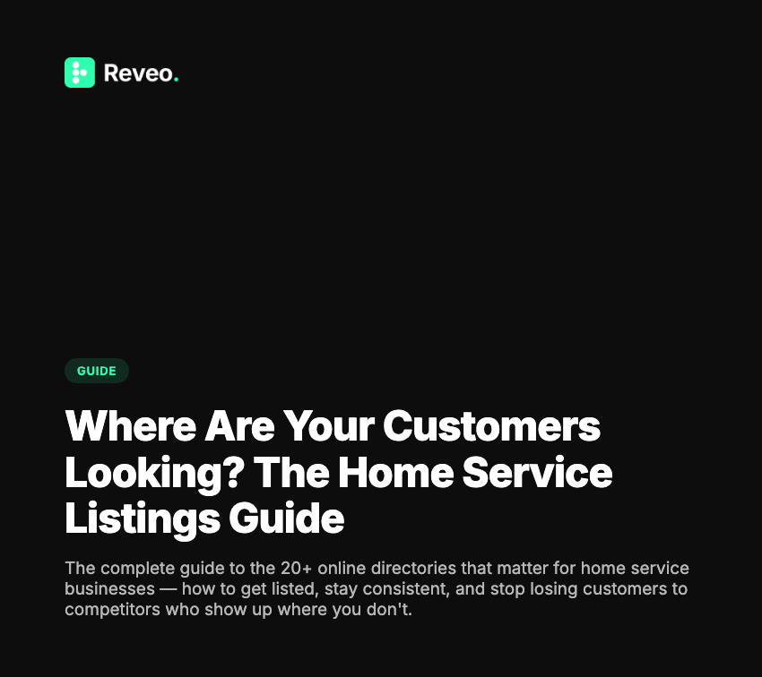Where Are Your Customers Looking? The Home Service Listings Guide — cover