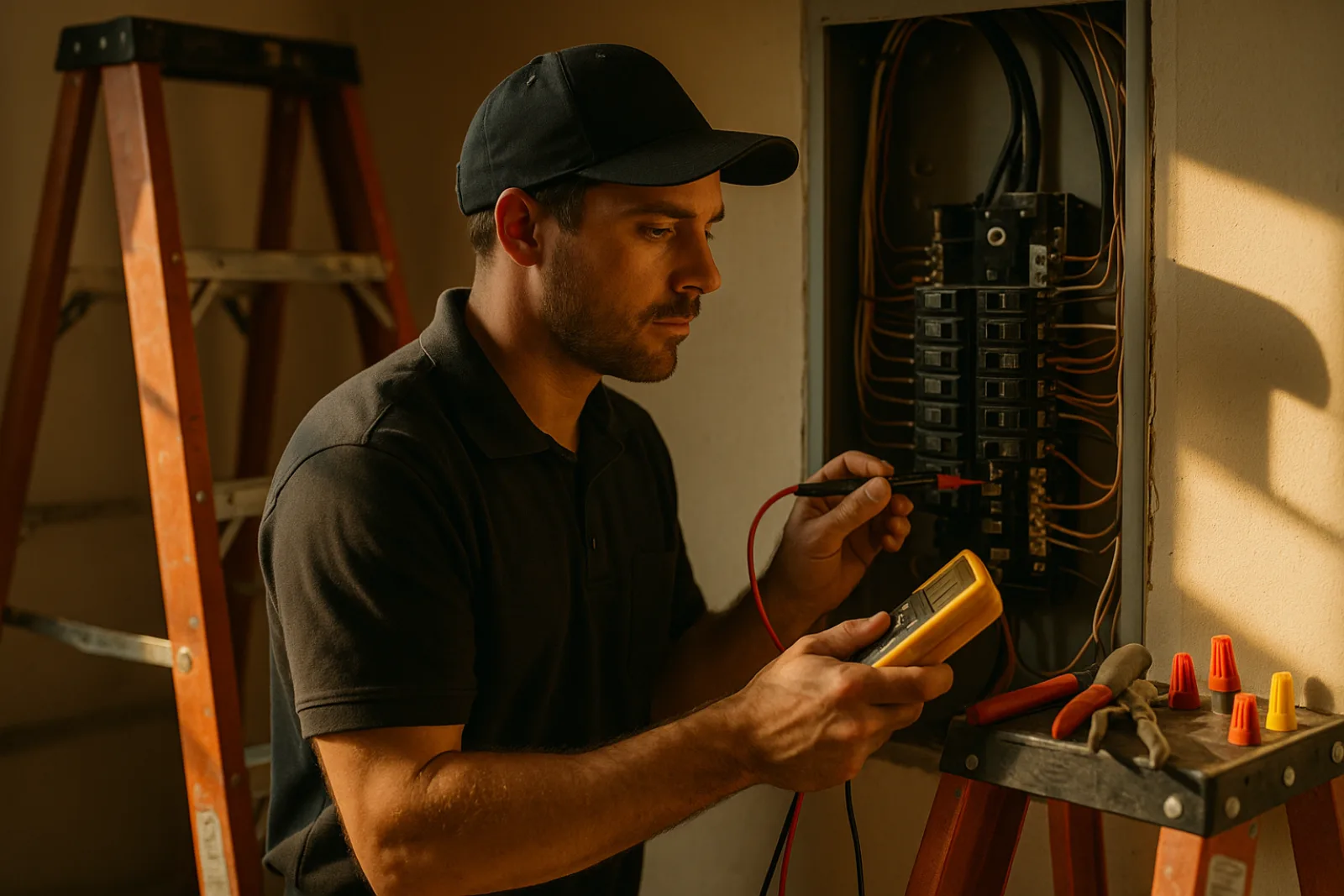Electricians professional at work — Reveo