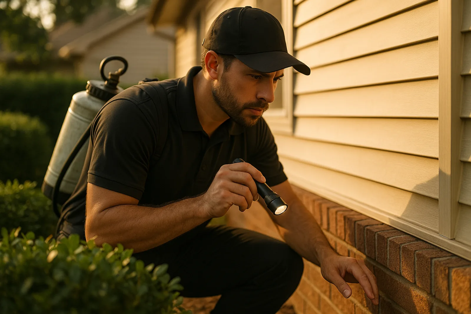 Pest Control professional at work — Reveo