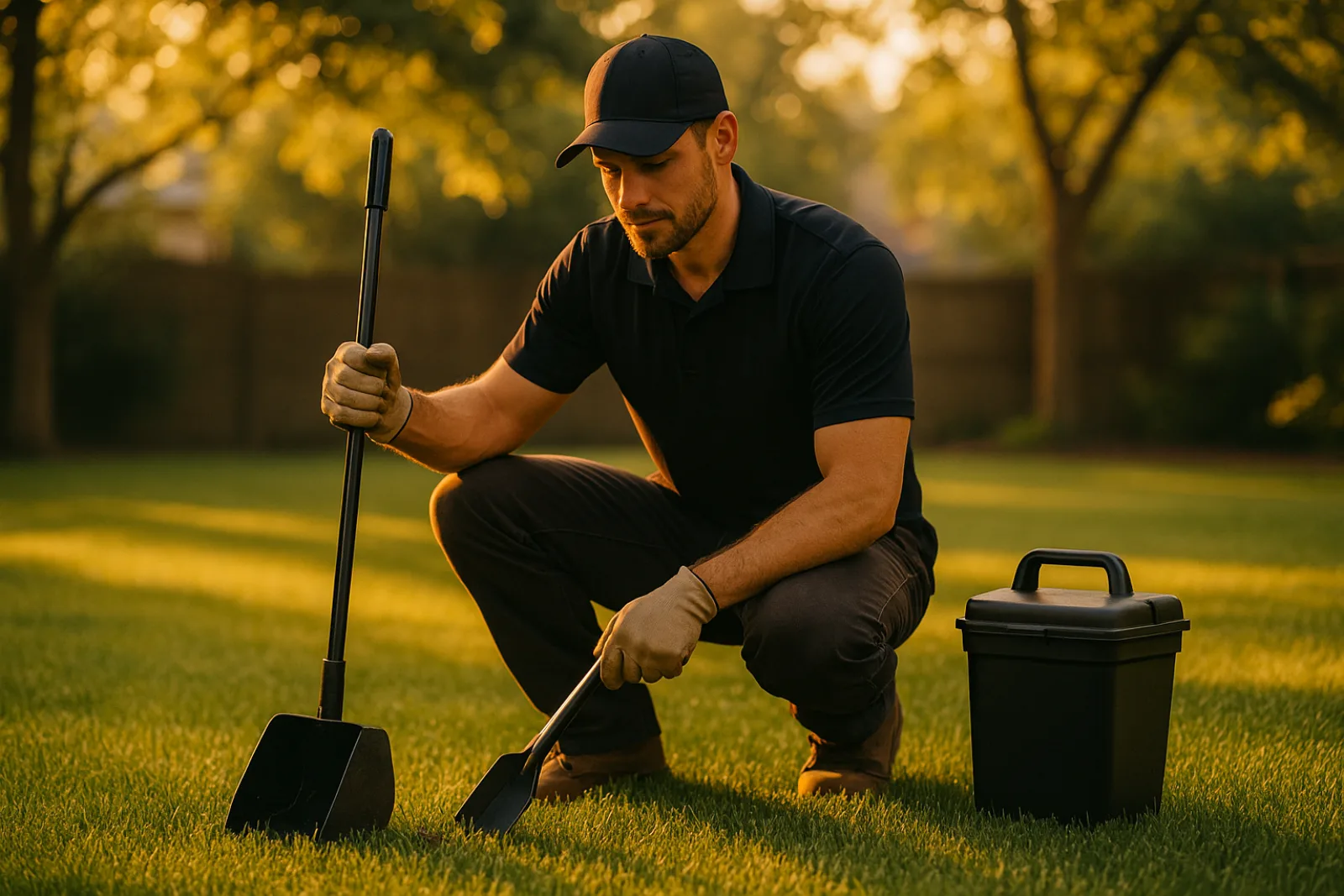 Pet Waste professional at work — Reveo